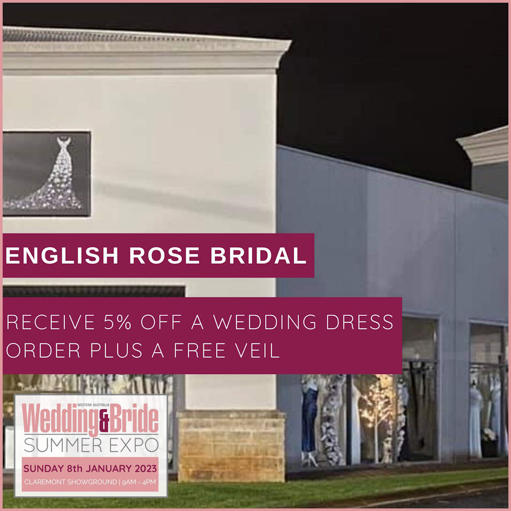 English Rose Bridal - 2023 Perth Wedding Expo Competition