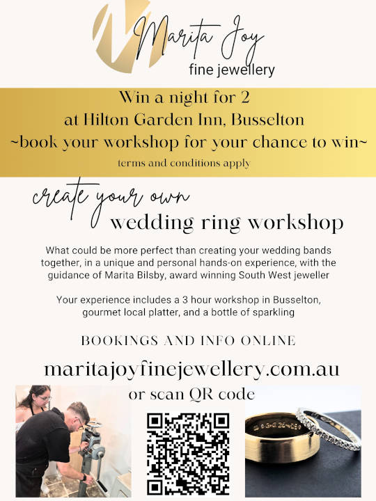 Win a Night For 2 at Hilton Garden Inn Busselton with Martia Joy Fine Jewellery